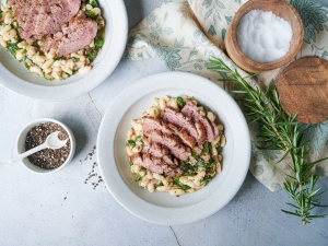 Beans with Duck Magret